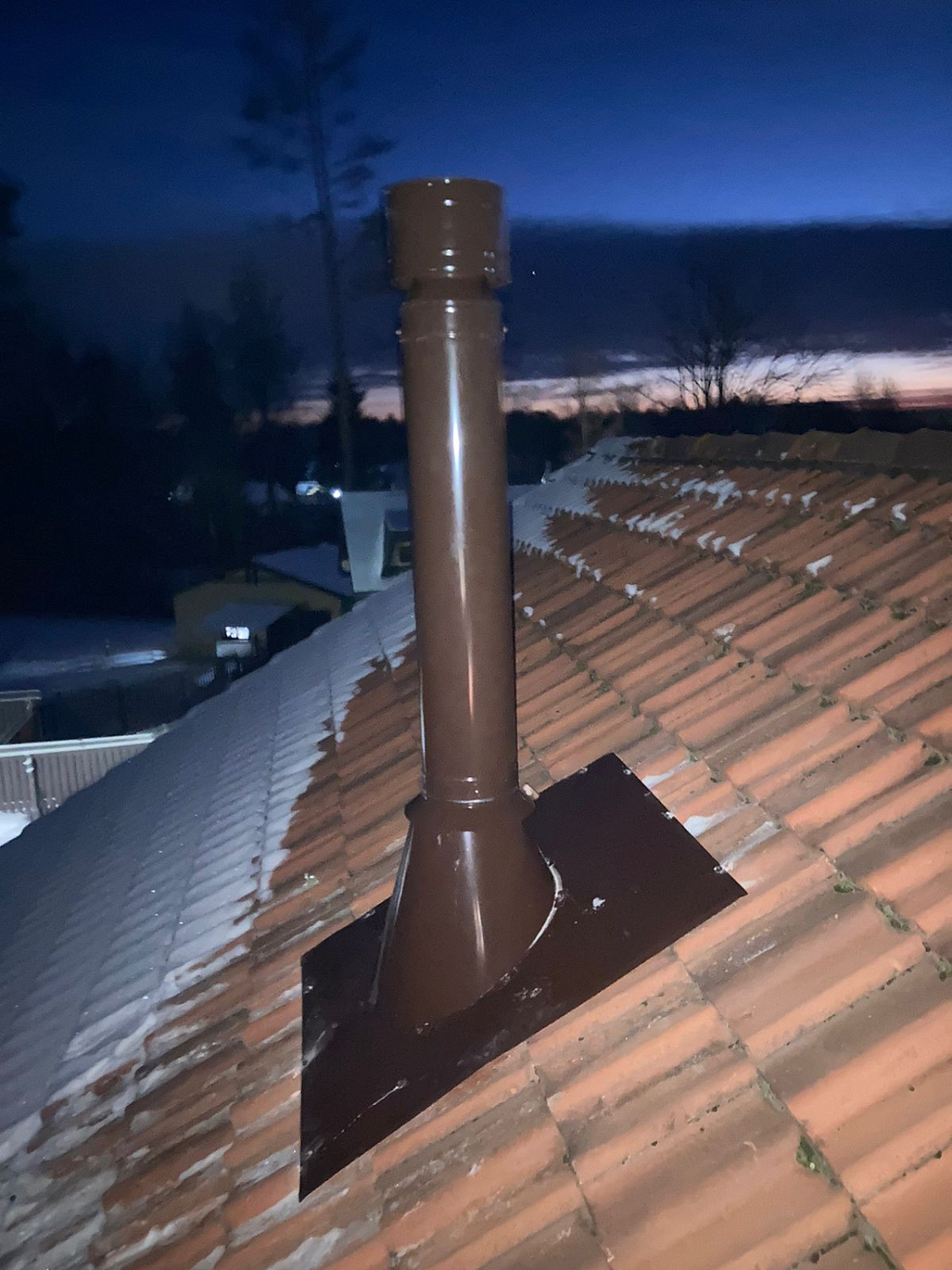 Монтаж дымохода