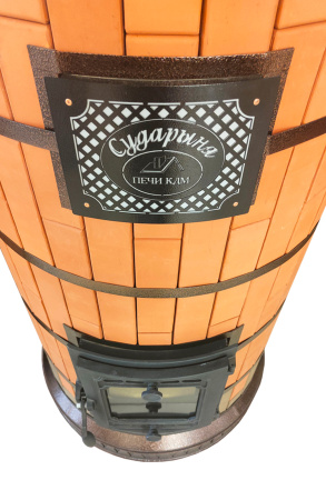 Печь КДМ Сударыня в кирпичной облицовке Керма