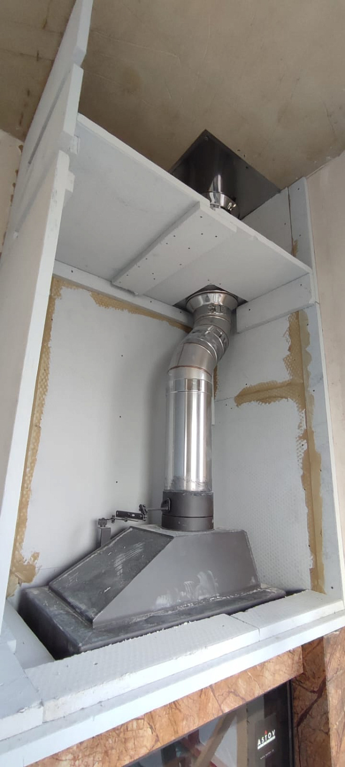 Монтаж дровяных печей-каминов