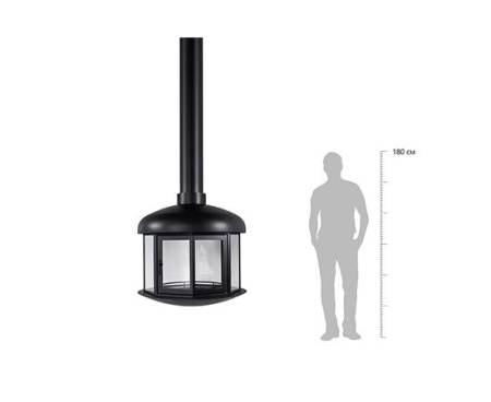 Камин Fireplace 22 подвесной со стеклом