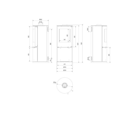 Печь Kratki KOZA/PICARD