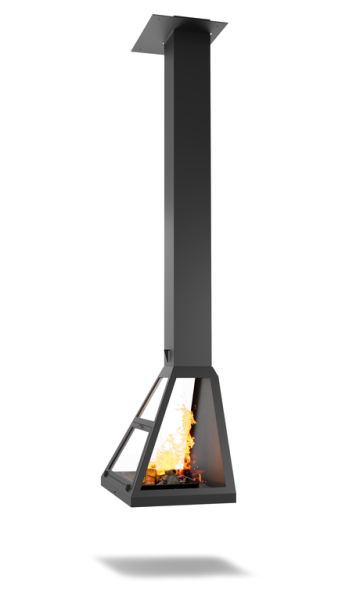 Камин подвесной пристенный