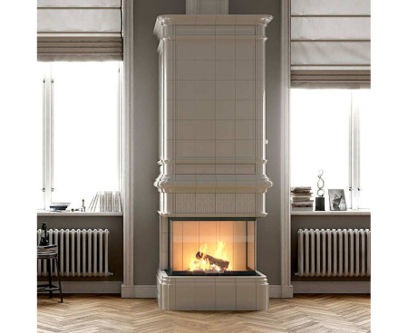 Камин Ceramica Тюльпан с 3-сторонним стеклом