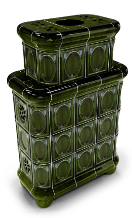 Печь камин КимрПечь Медальон Центральный Двухъярусный Хвоя