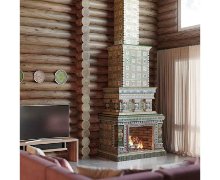Камин Ceramica Византия Оливковая