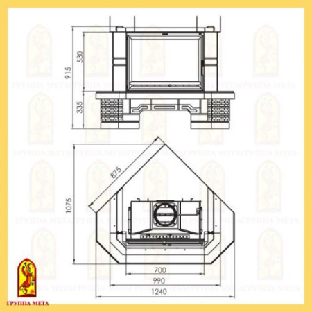 Облицовка Мета Акцент угловая