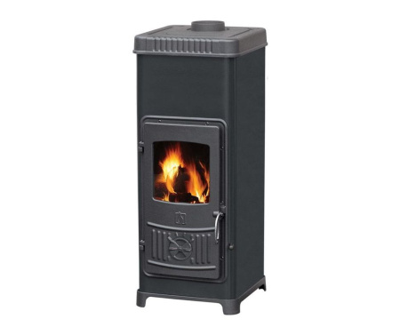 Печь Plamen DORA 10 N, эмалированная, черная