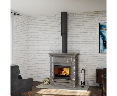 Камин Ceramica Балтия Серый графит