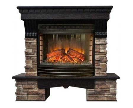 Камин InterFlame Exter (Экстер) Прованс венге с Panoramic 25 LED FX