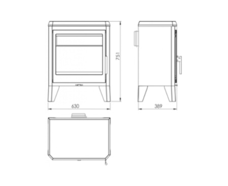 Печь-камин PANADERO Chambery