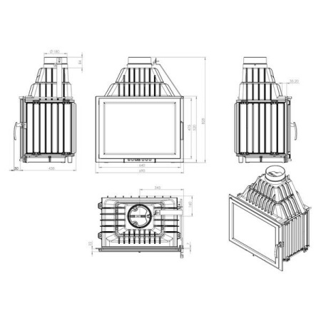 Топка Nordflam Lucio