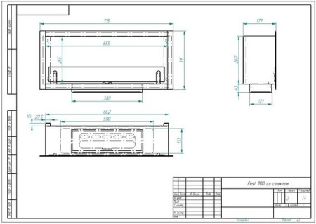 Биокамин ZeFire FEST 700 со стеклом (ESTETIC FLAME) Биокамин ZeFire FEST 700 со стеклом (ESTETIC FLAME)