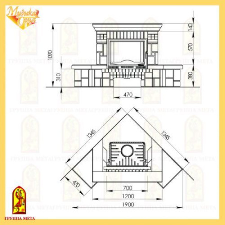 Облицовка Мета Опус угловая