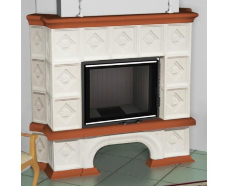 Камин Мета Унисон угловой с топкой Рона 714Ш