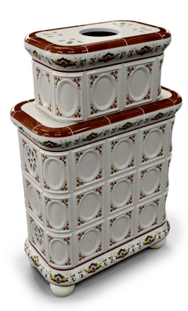 Печь камин КимрПечь Медальон Центральный Двухъярусный Усадьба