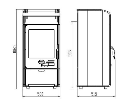 Печь Plamen VESTA, эмалированная, красная Печь Plamen VESTA, эмалированная, красная