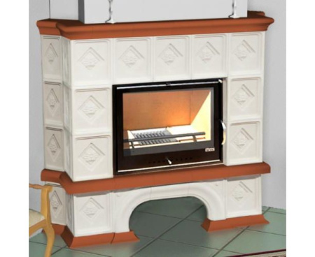 Камин Мета Унисон угловой с топкой Эльба 700Ш