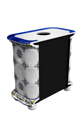 Печь камин КимрПечь Прованс Пристенный Луг с топкой Ладья 600