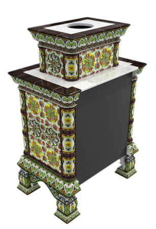 Печь камин КимрПечь Кострома Пристенный Двухъярусный Июнь