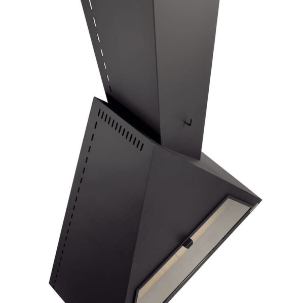 Камин Traforart BILBAO FRONTAL со стеклом труба справа чёрный Камин Traforart BILBAO FRONTAL со стеклом труба справа чёрный