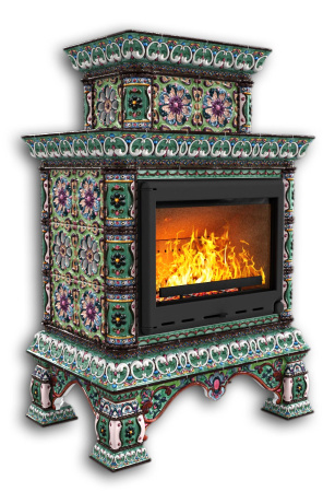 Печь камин КимрПечь Кострома Пристенный Двухъярусный Апрель