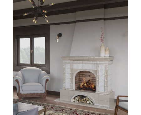 Камин Ceramica Элеганс с дровником Камин Ceramica Элеганс с дровником