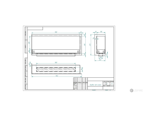Биокамин ZeFire угловой Standart 1100 левый/правый