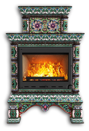 Печь камин КимрПечь Кострома Пристенный Двухъярусный Апрель