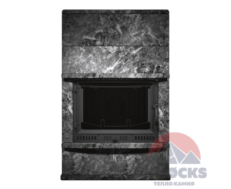 Камин Pirocks Берген (пироксенит) с топкой Atina