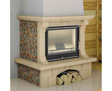 Камин Мета Лира 700 с топкой Эльба АКВА 700Ш