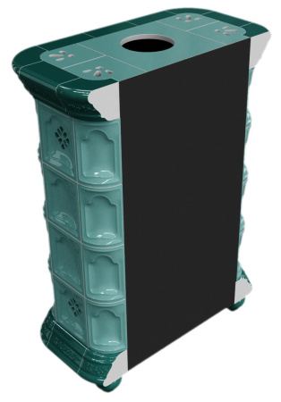 Печь камин КимрПечь Истра Пристенный Волна с топкой Ладья 600