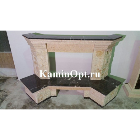 Камин Madeira Crocus Rosso дер. б. пристенный