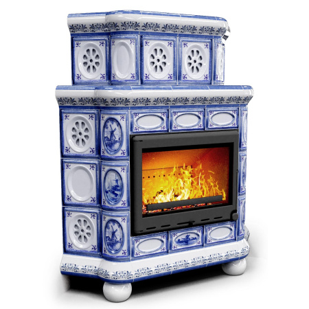 Печь камин КимрПечь Медальон Угловой Двухъярусный Голландия