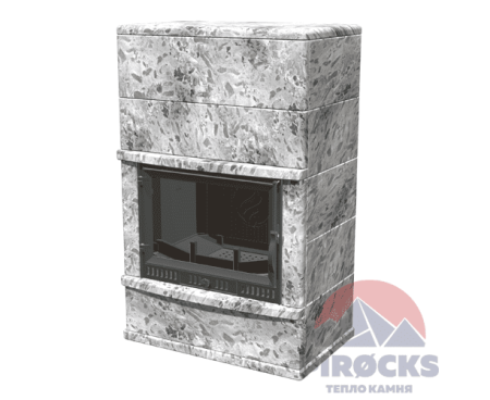 Камин Pirocks Берген (пироксенит элит) с топкой Atina