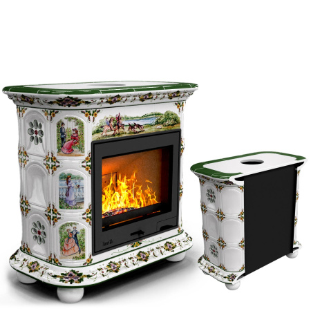 Печь камин КимрПечь Прованс Пристенный Усадьба с топкой Ладья 600