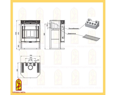 Печь Мета Ангара 12 Аква