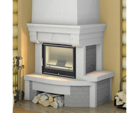 Камин Мета Аллегро правая с топкой Эльба АКВА 700Ш