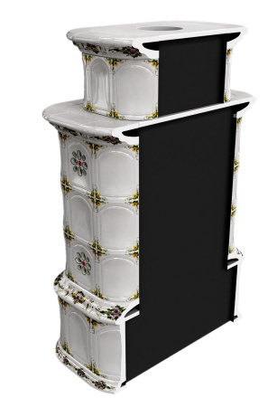 Печь камин КимрПечь Прованс с дровником Пристенный Двухъярусный Лето с топкой Ладья 600