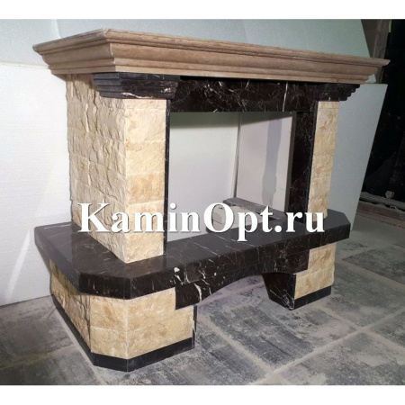 Камин Madeira Agnes Rosso мрамор. б. пристенный