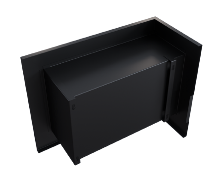 Биокамин Kratki DELTA/L/600 угловая TUV