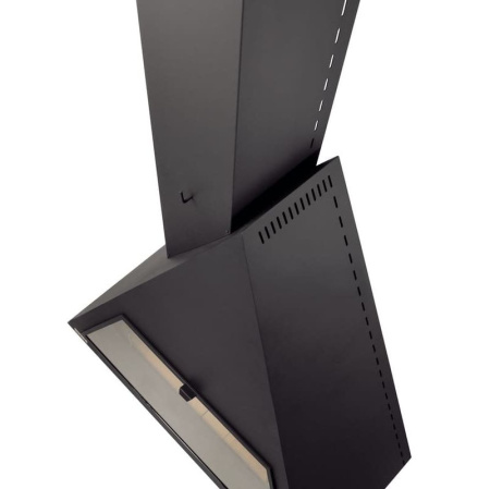 Камин Traforart BILBAO FRONTAL со стеклом труба слева чёрный Камин Traforart BILBAO FRONTAL со стеклом труба слева чёрный