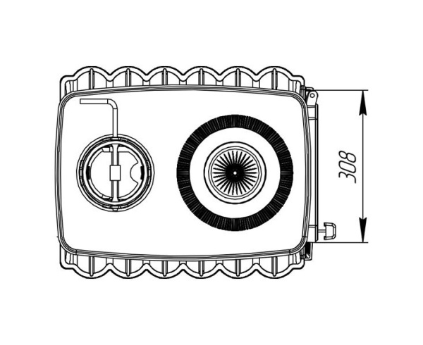 Печь Бахта серая