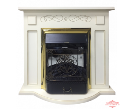 Камин InterFlame Aspen (Аспен) с MAJESTIC GLS BR бежевый с патиной