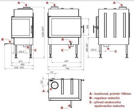 Топка ABX Cardiff правая