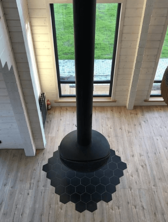 Камин подвесной с вращающейся топкой ELLIPS 1.0 m