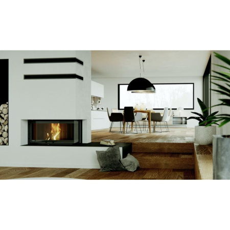 Топка DEFRO HOME RIVA ME BP G SHORT 19 кВт 923/478/500мм с водяным контуром гильотина