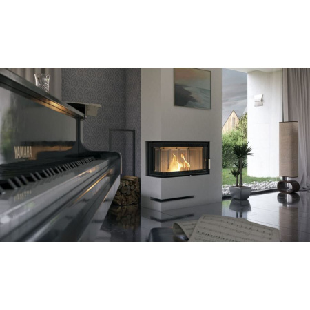 Топка DEFRO HOME INTRA SLIM ME BL 8 кВт 834/465/337мм угловое стекло слева