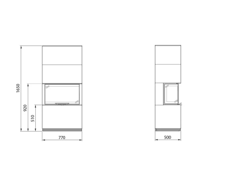 Камин Contura i51AN артстоун