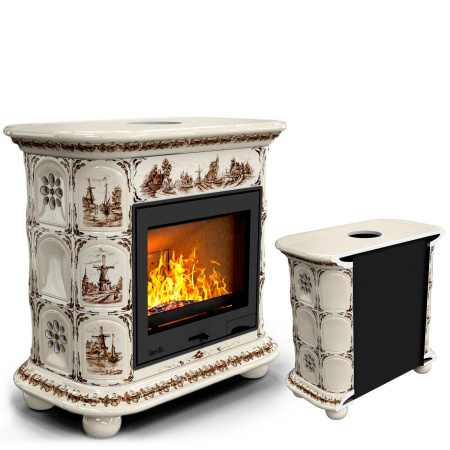 Печь камин КимрПечь Прованс Пристенный Голландия с топкой Ладья 600