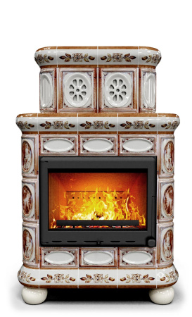 Печь камин КимрПечь Медальон Центральный Двухъярусный Модерн